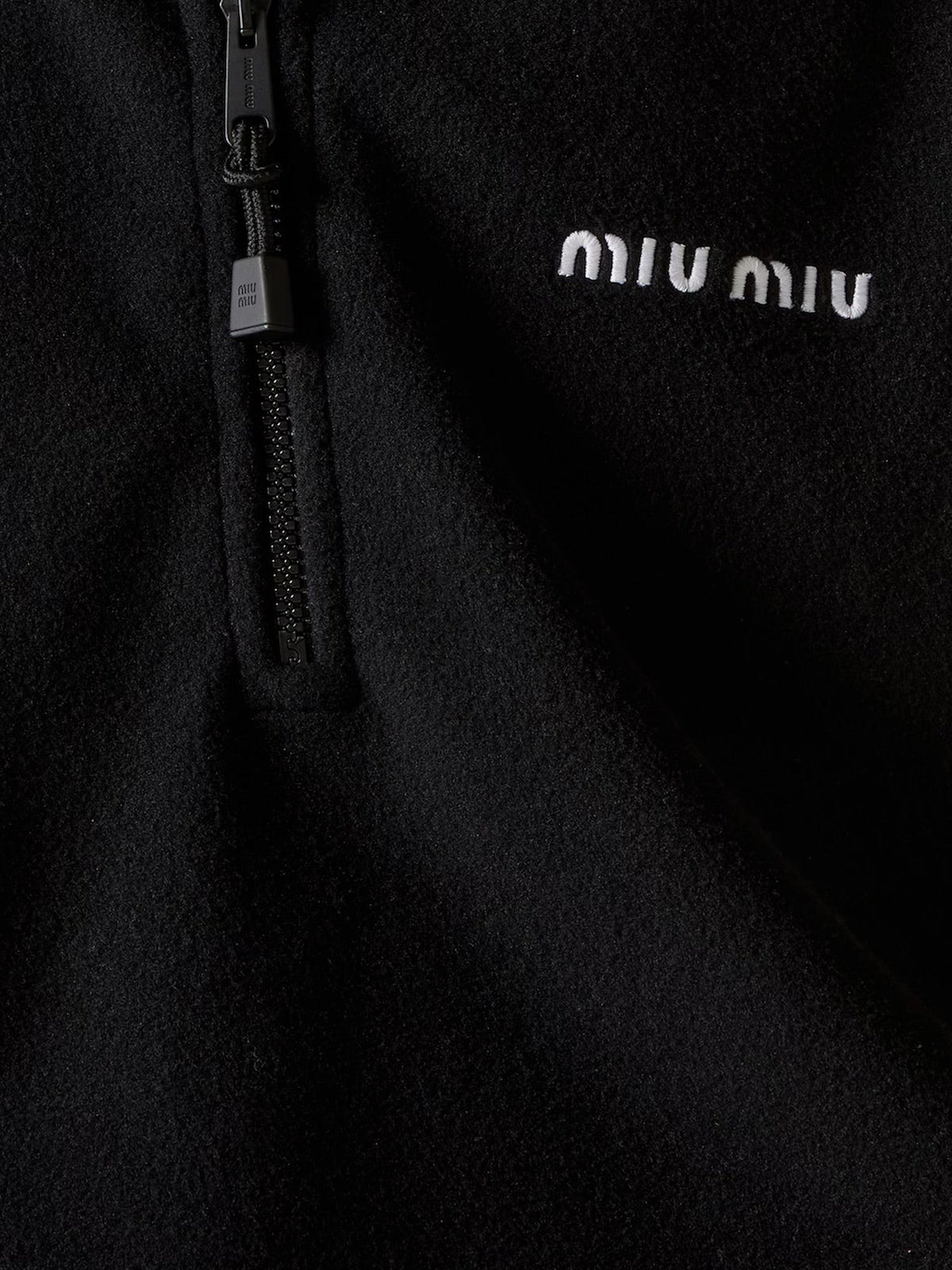 Fleece sweatshirt with Lettering Logo embroidery