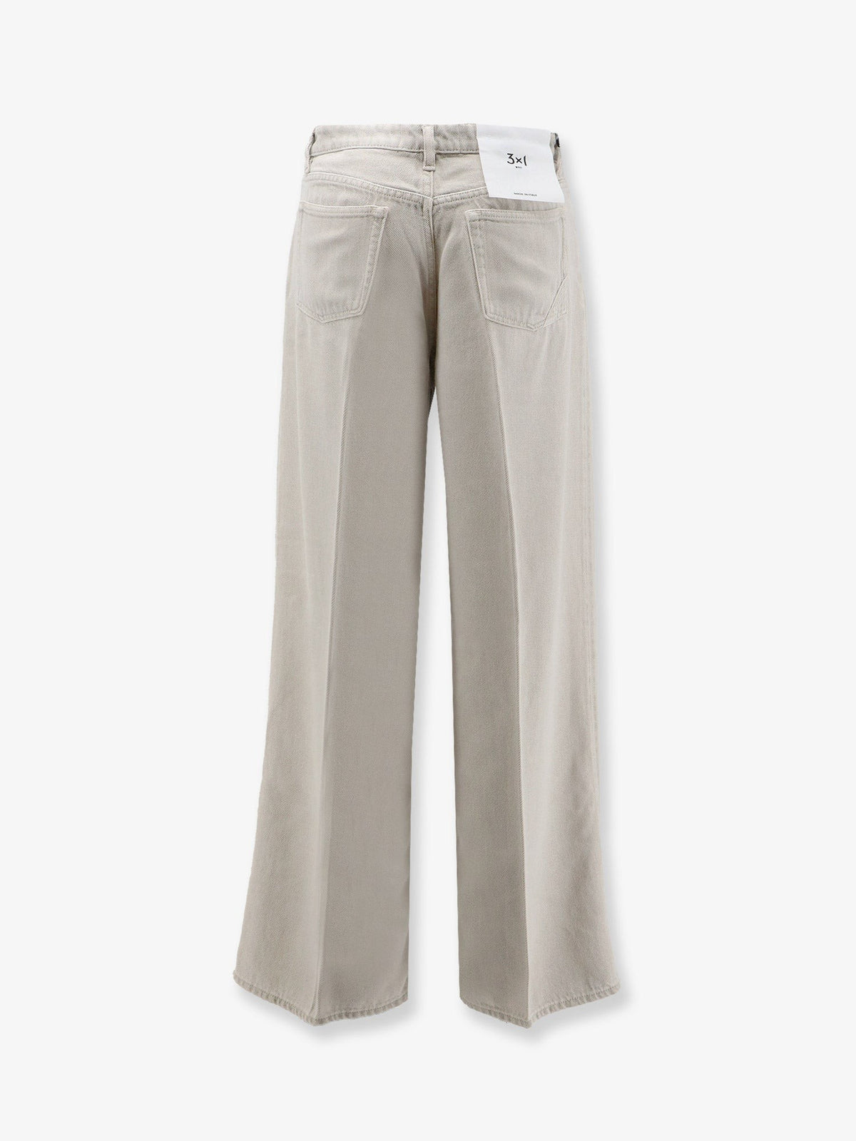 Flip denim trousers