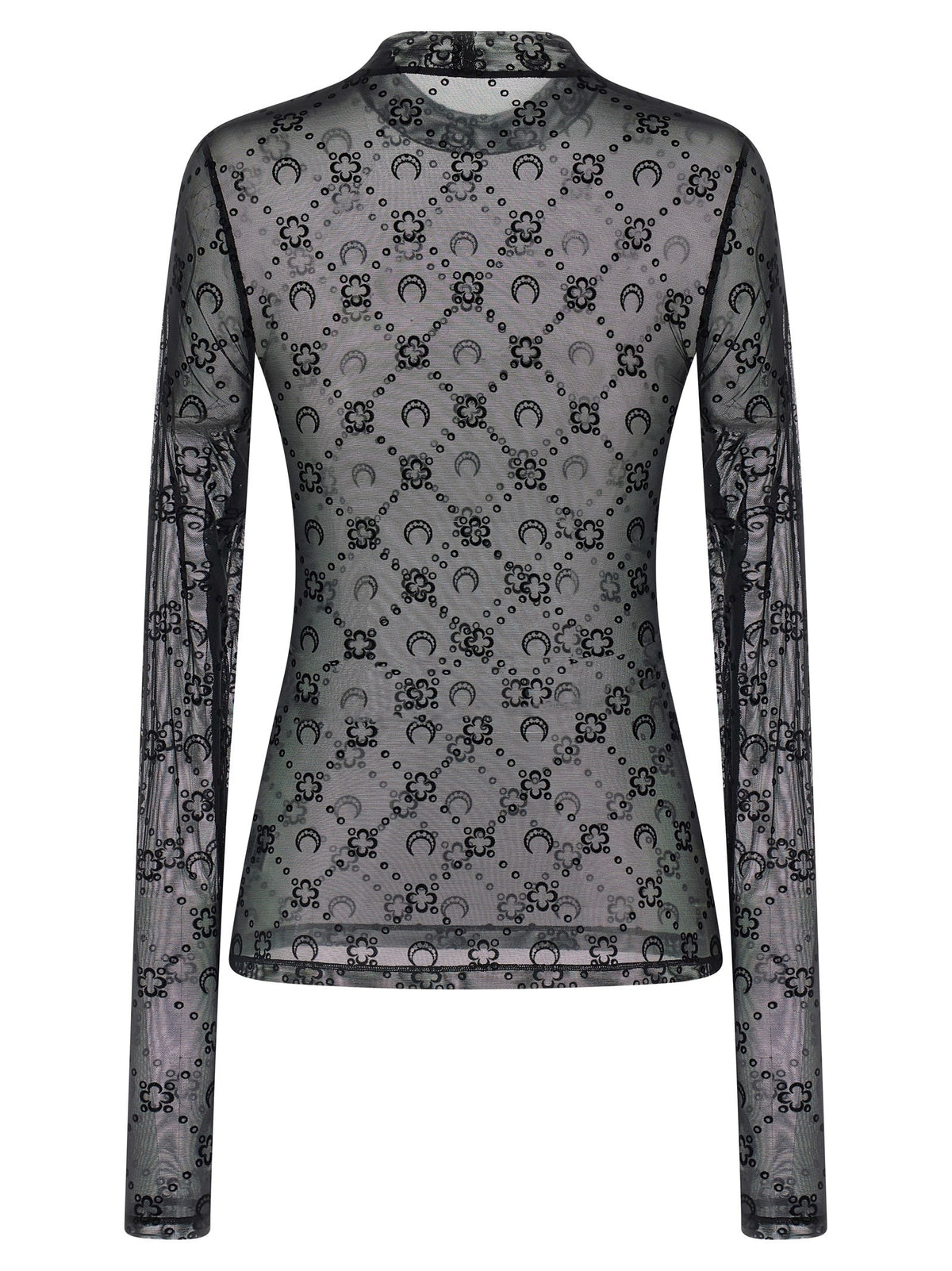 Flocked Moonogram top