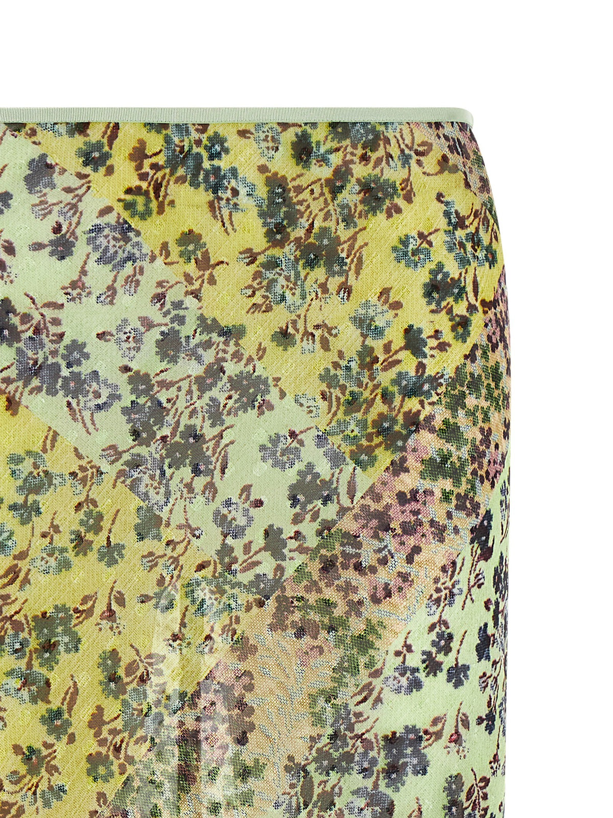 Floral patchwork skirt