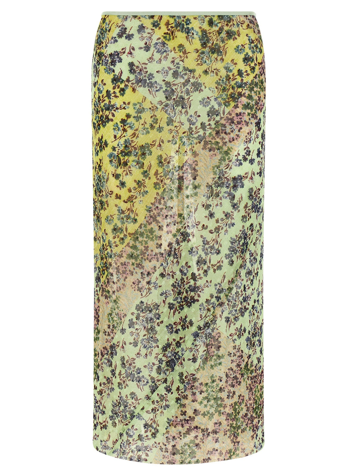 Floral patchwork skirt