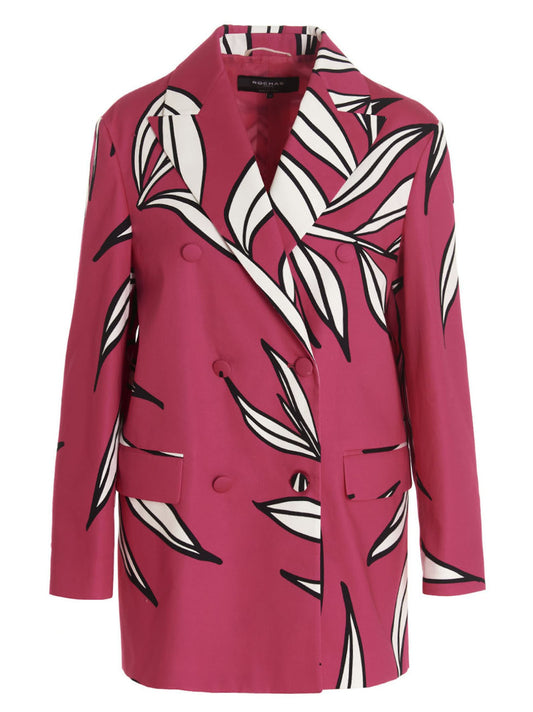 Floral print blazer jacket