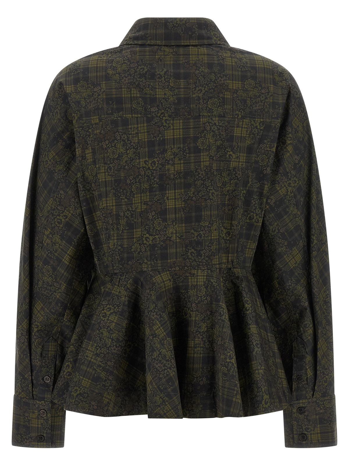 Floral tartan shirt