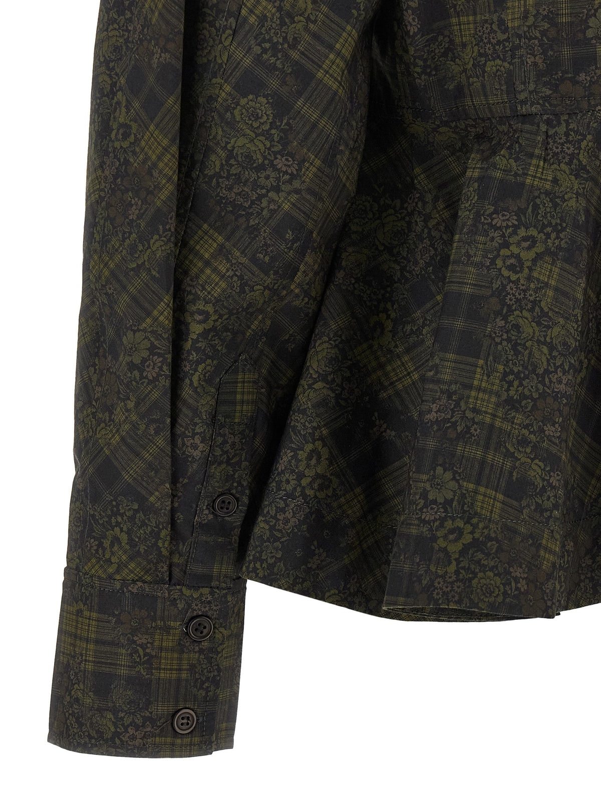 Floral tartan shirt