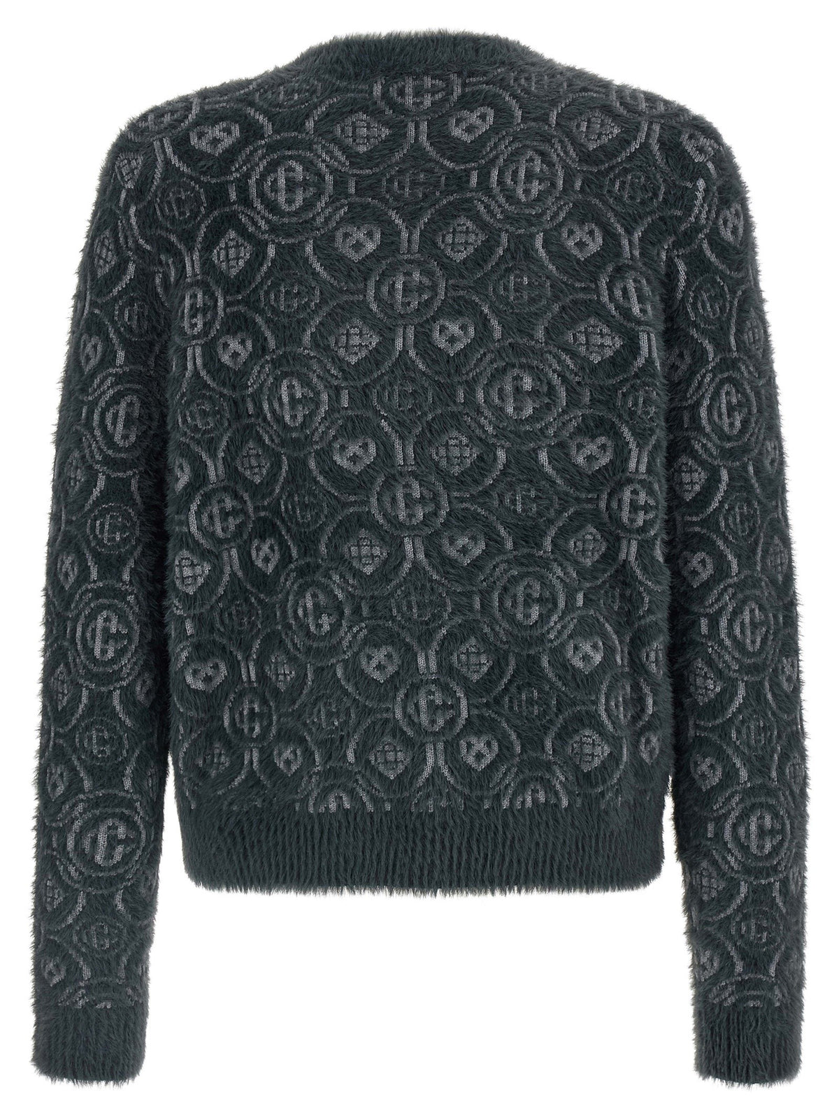 'Fluffy Monogram' sweater