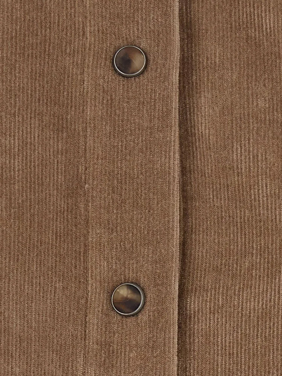 Fluid corduroy shirt with Monili