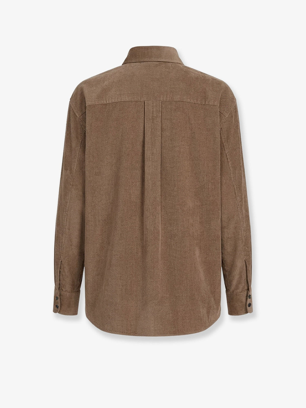 Fluid corduroy shirt with Monili