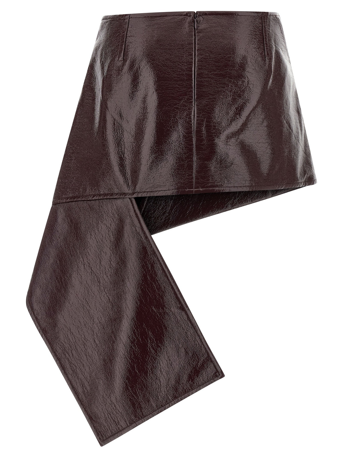 'Fold Vinyl Mini' skirt