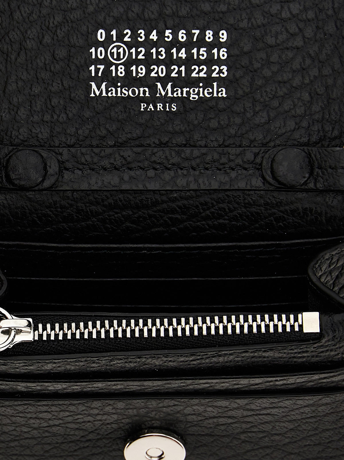 'Four Stitches' wallet with chain