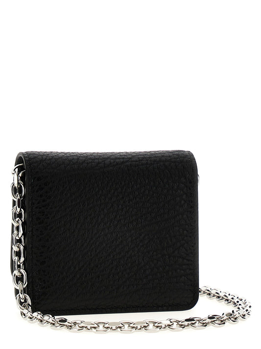 'Four Stitches' wallet with chain