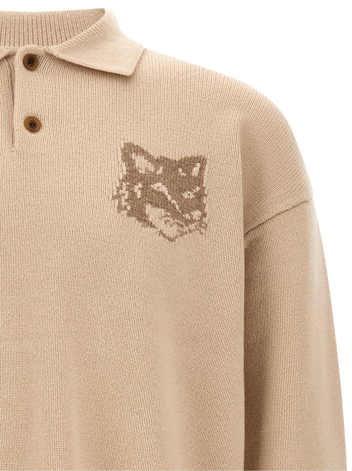 'Fox Head Intarsia' sweater