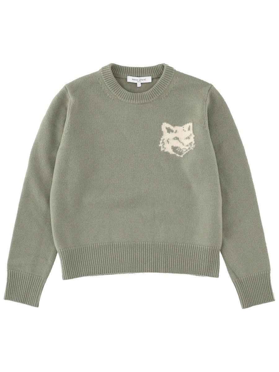 "FOX HEAD" SWEATER