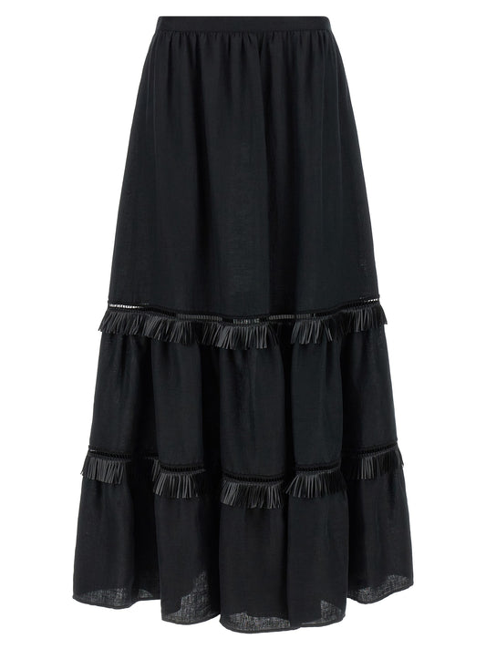 Fringed skirt
