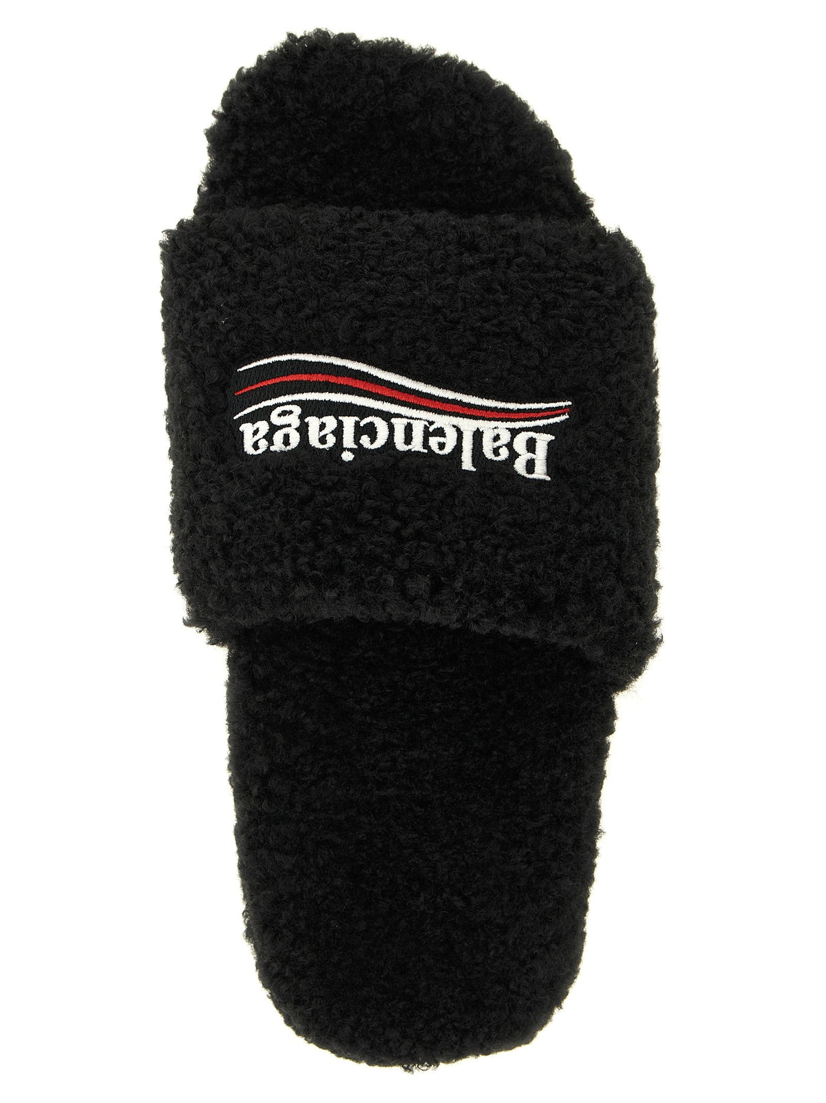 'Furry' open sandals
