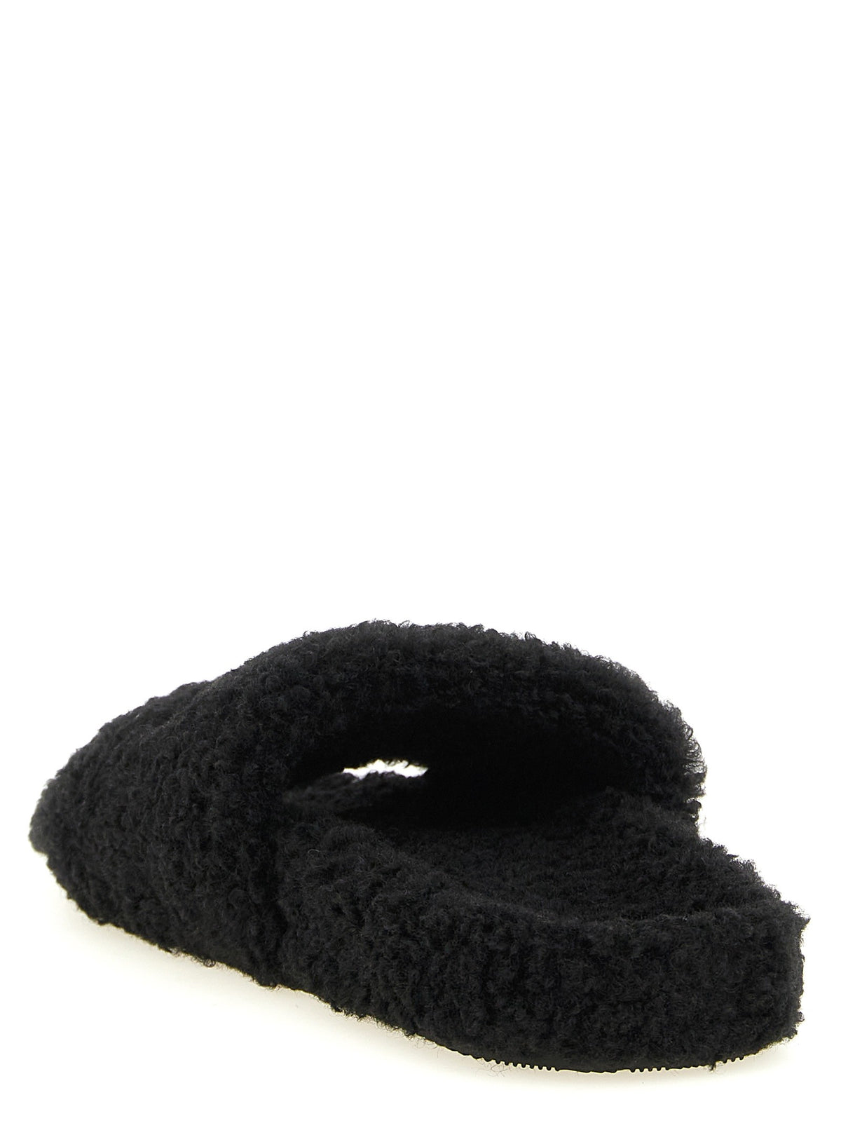 'Furry' open sandals