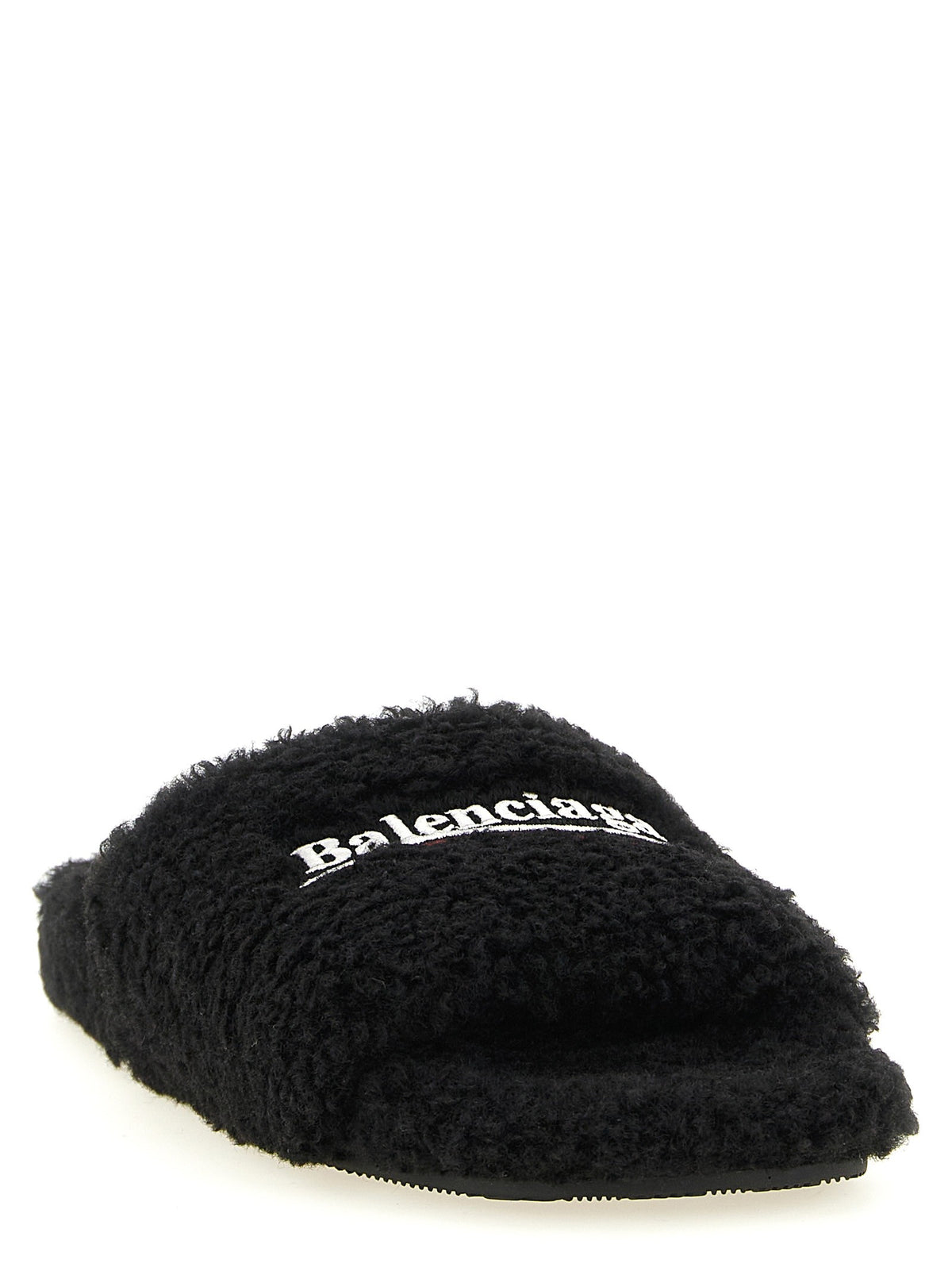 'Furry' open sandals