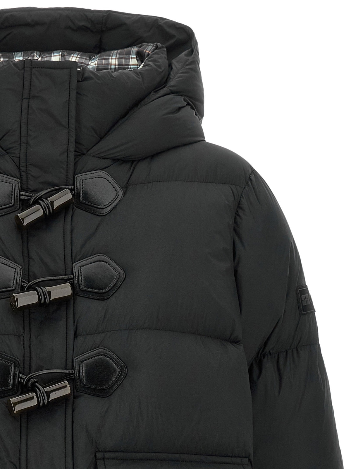 Future Nylon black down jacket