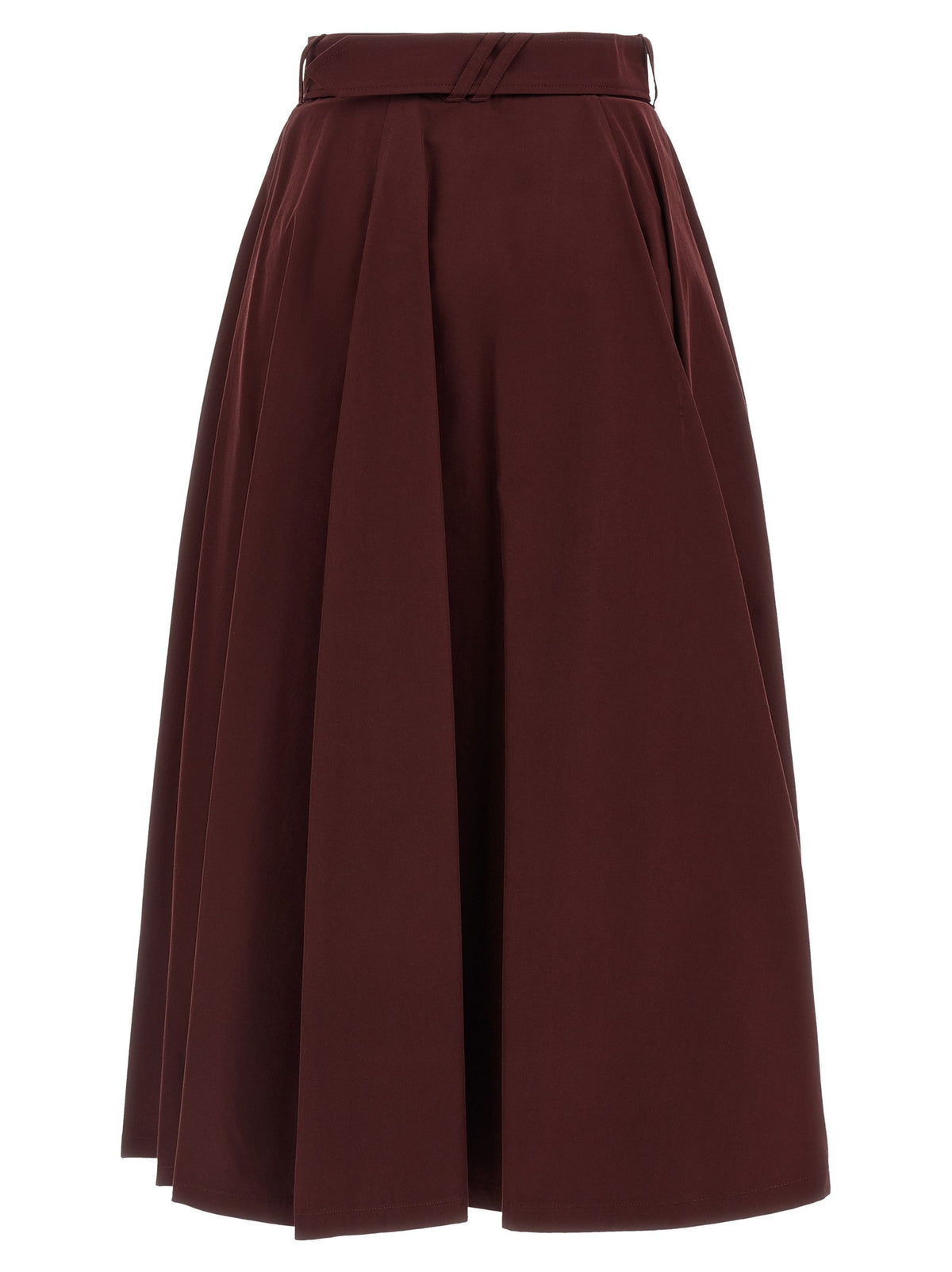 Gabardine trench coat skirt