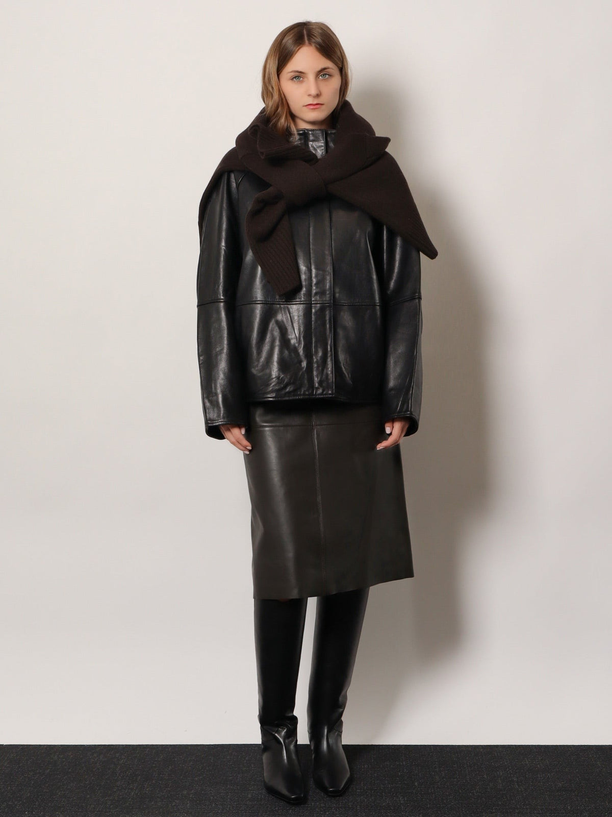 Gamma leather jacket