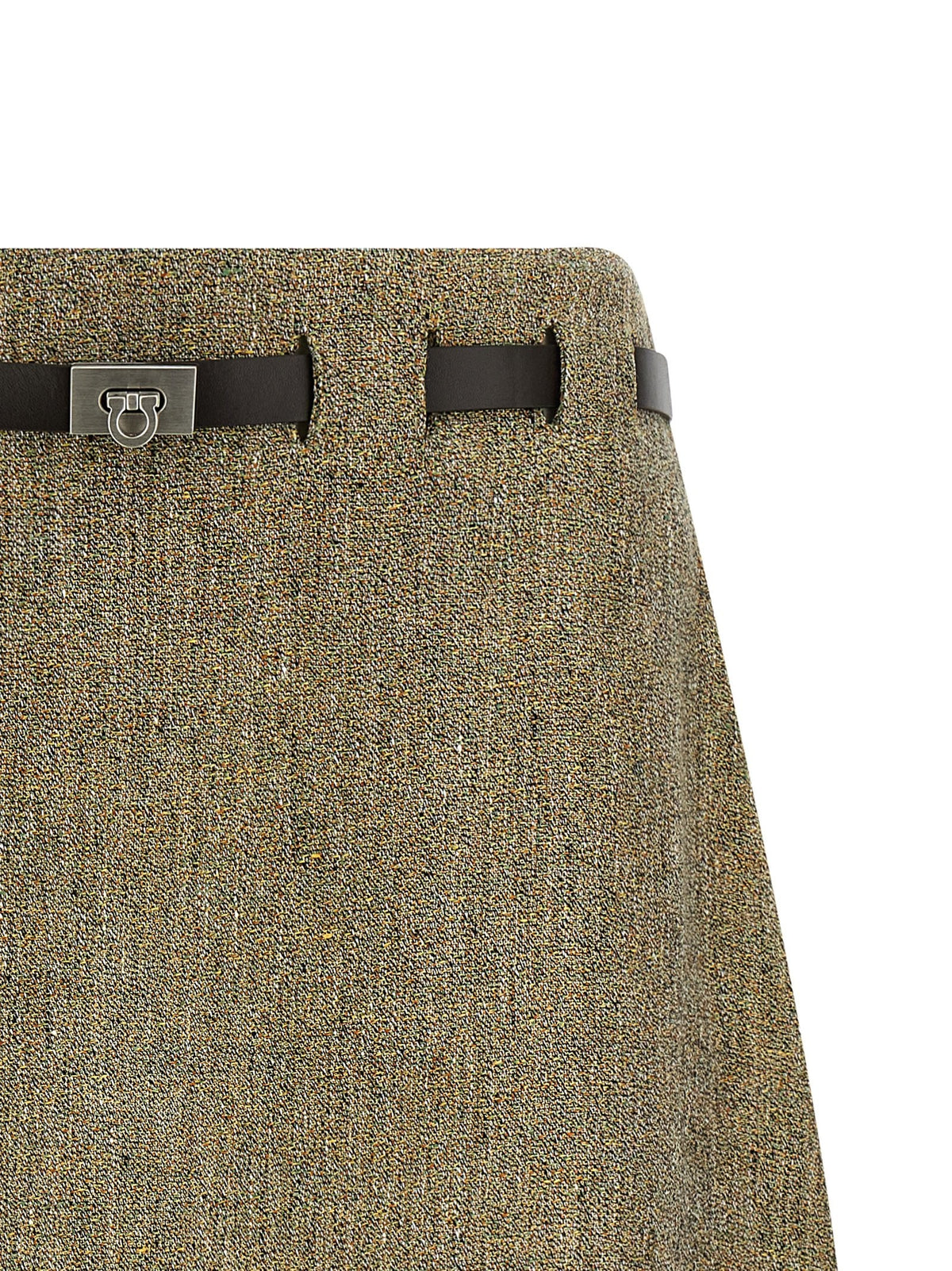 'Gancini' belt skirt