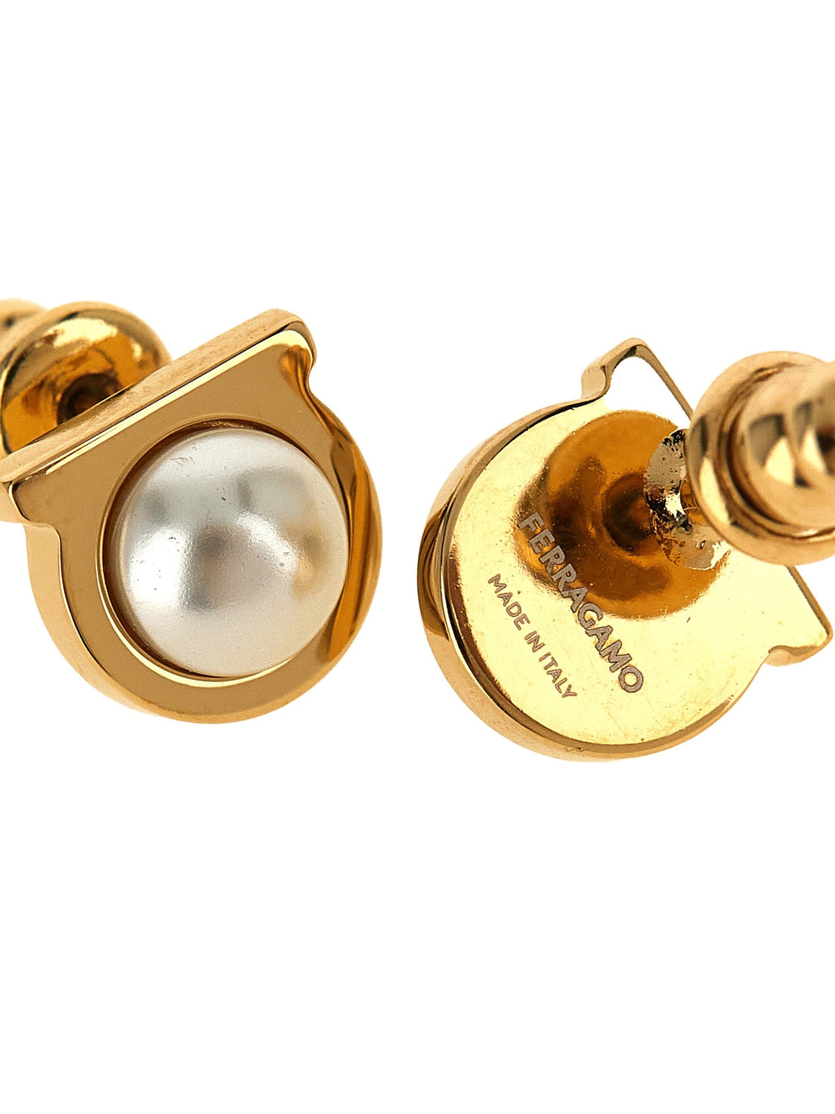 'Gancini' pearl earrings