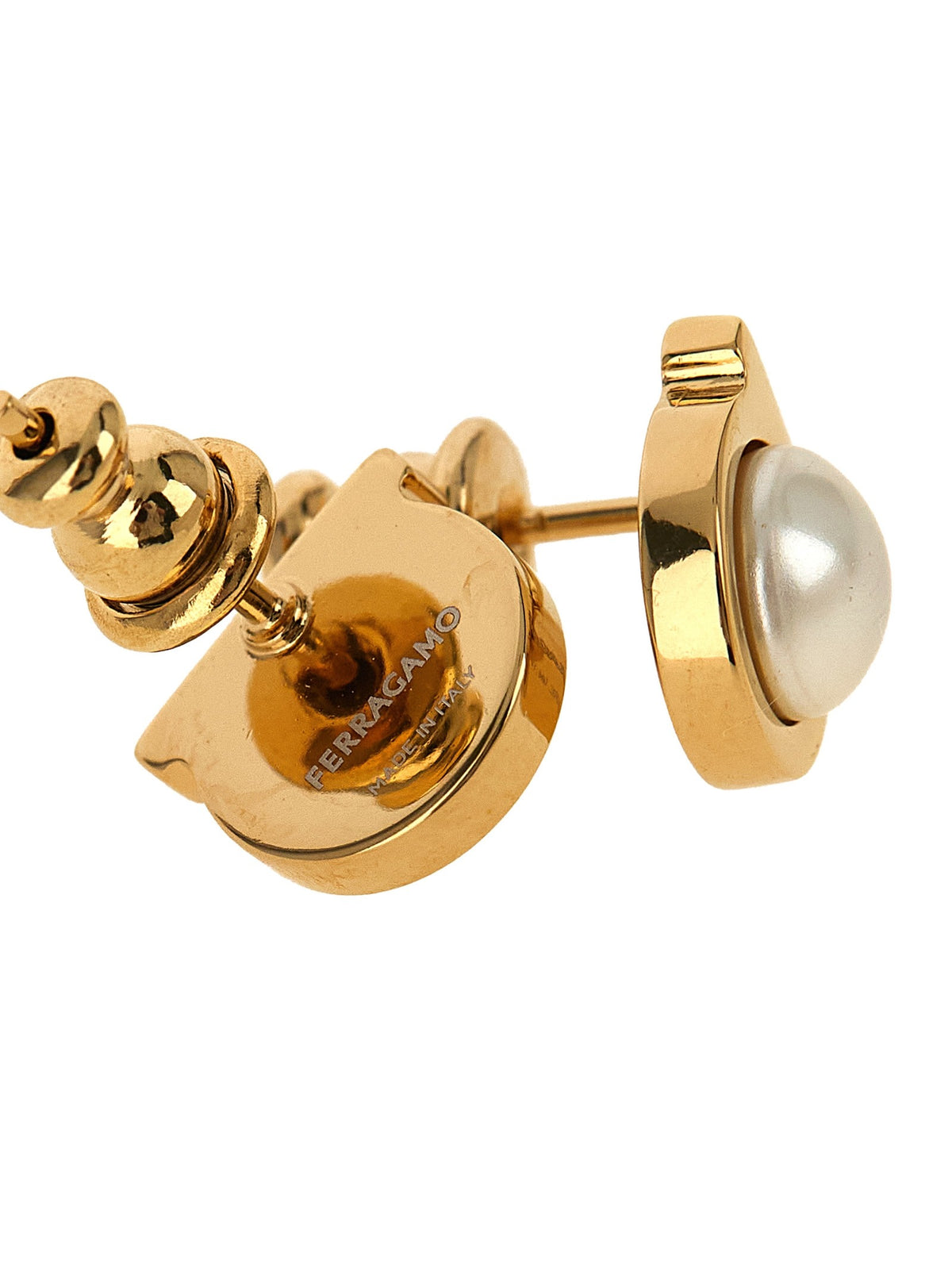 'Gancini' pearl earrings