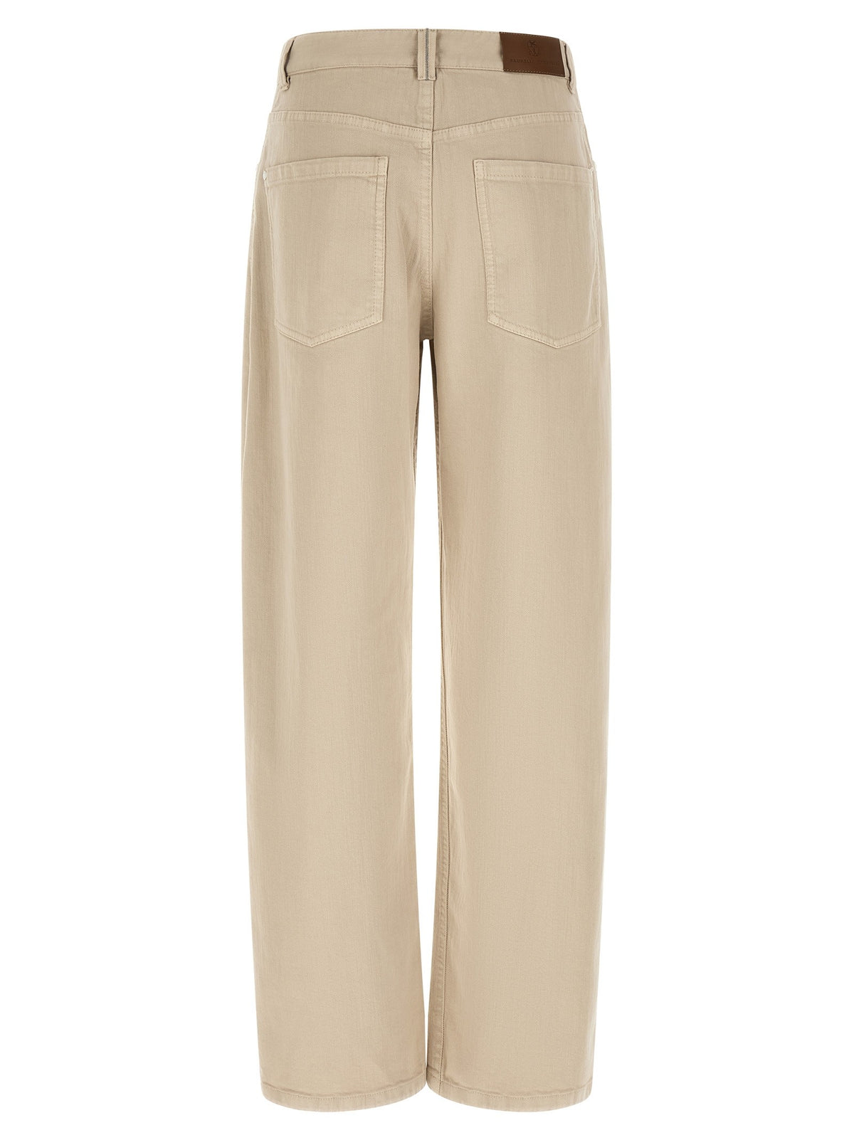 Garment-dyed jeans
