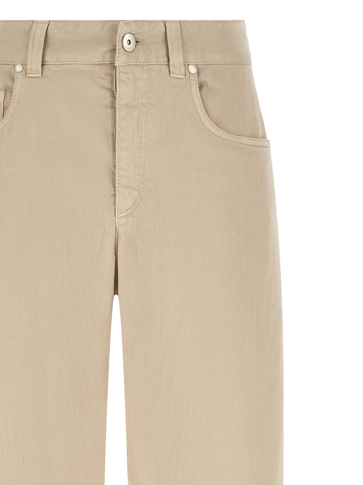 Garment-dyed jeans