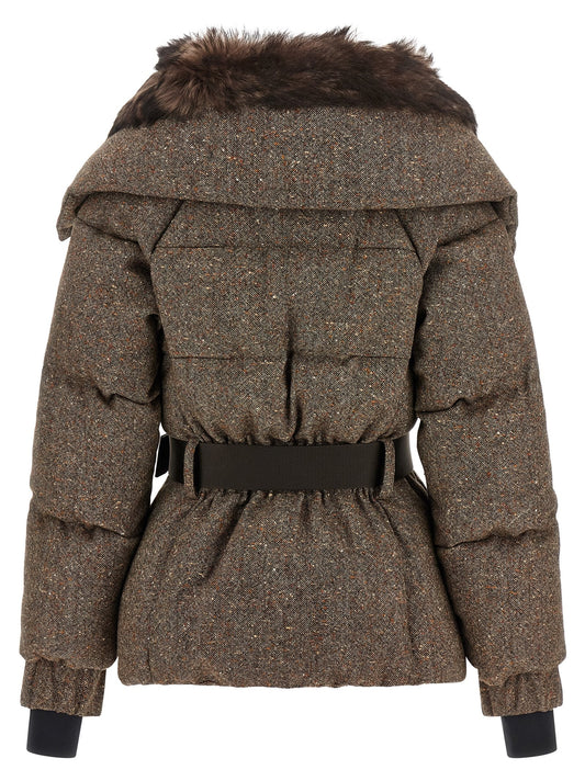 'Gelise' brown down jacket