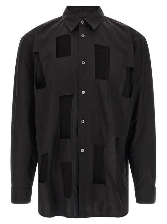Geometric cut-out shirt