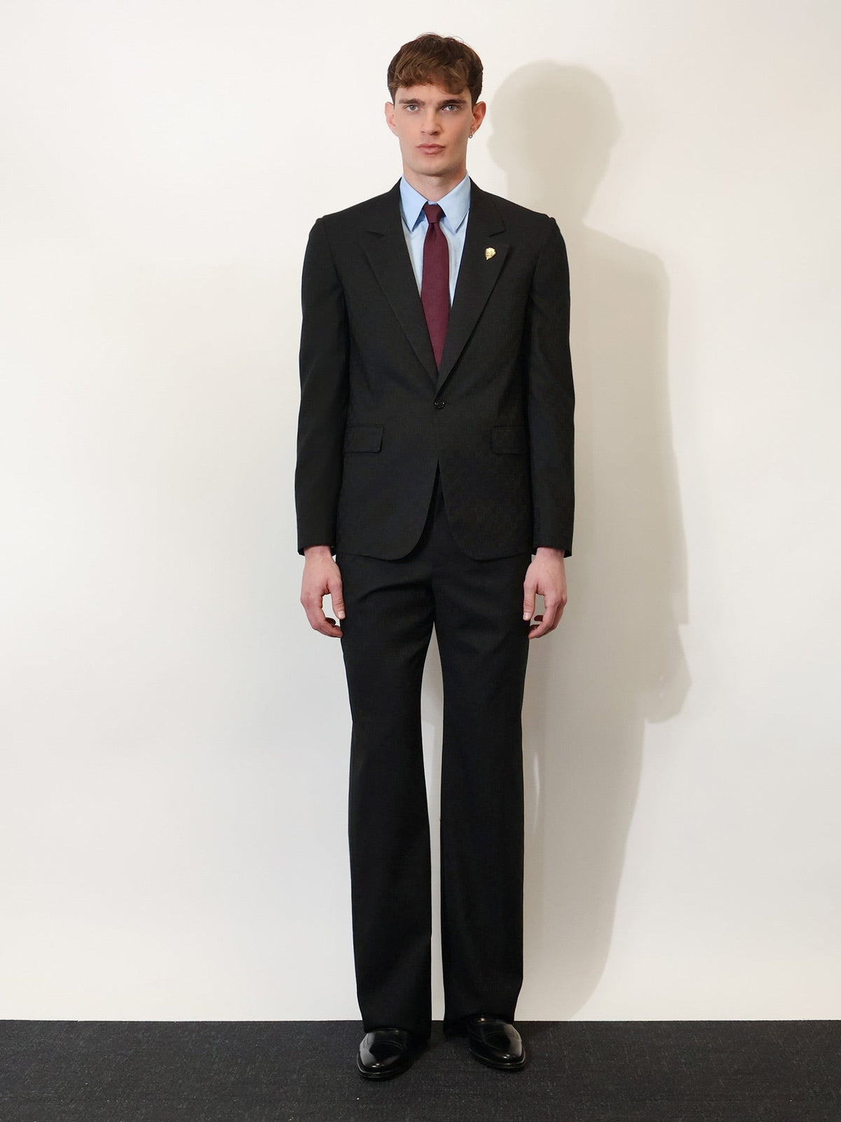 GG wool blend trousers