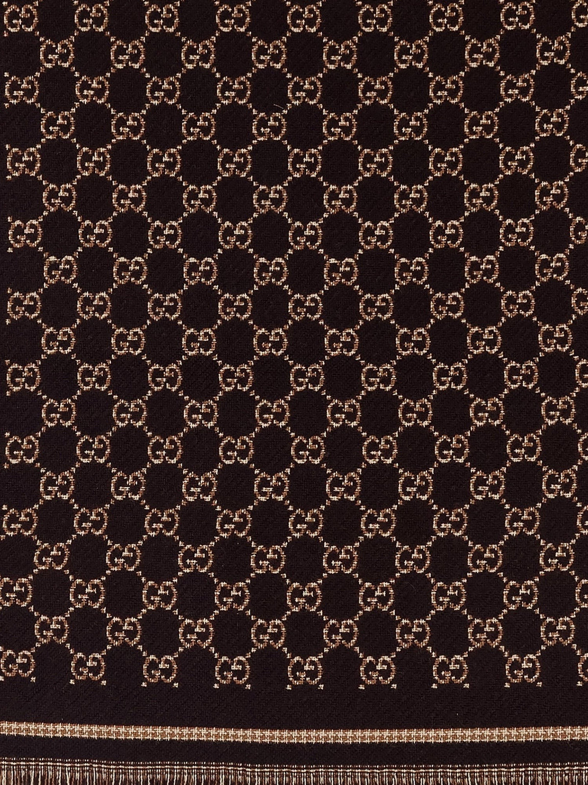 GG wool jacquard scarf