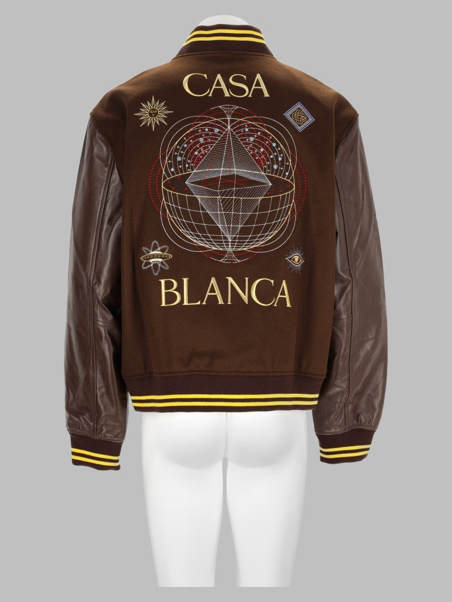 Giacca College In Lana e Pelle