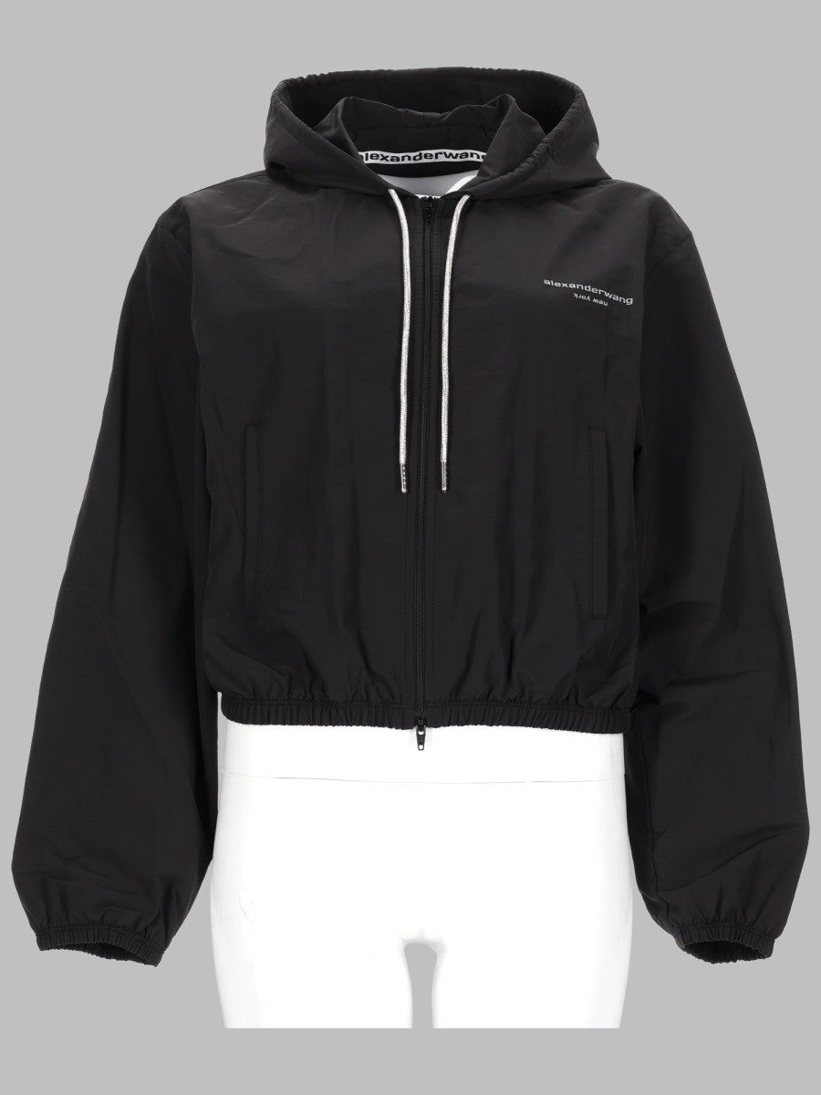 GIACCA CON CAPPUCCIO E LOGO
