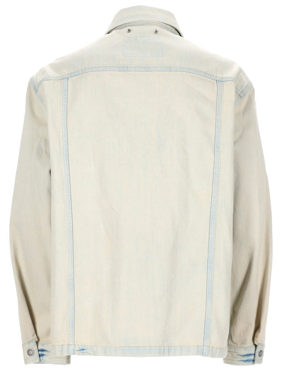 GIACCA IN DENIM CON TASCA RICAMATA