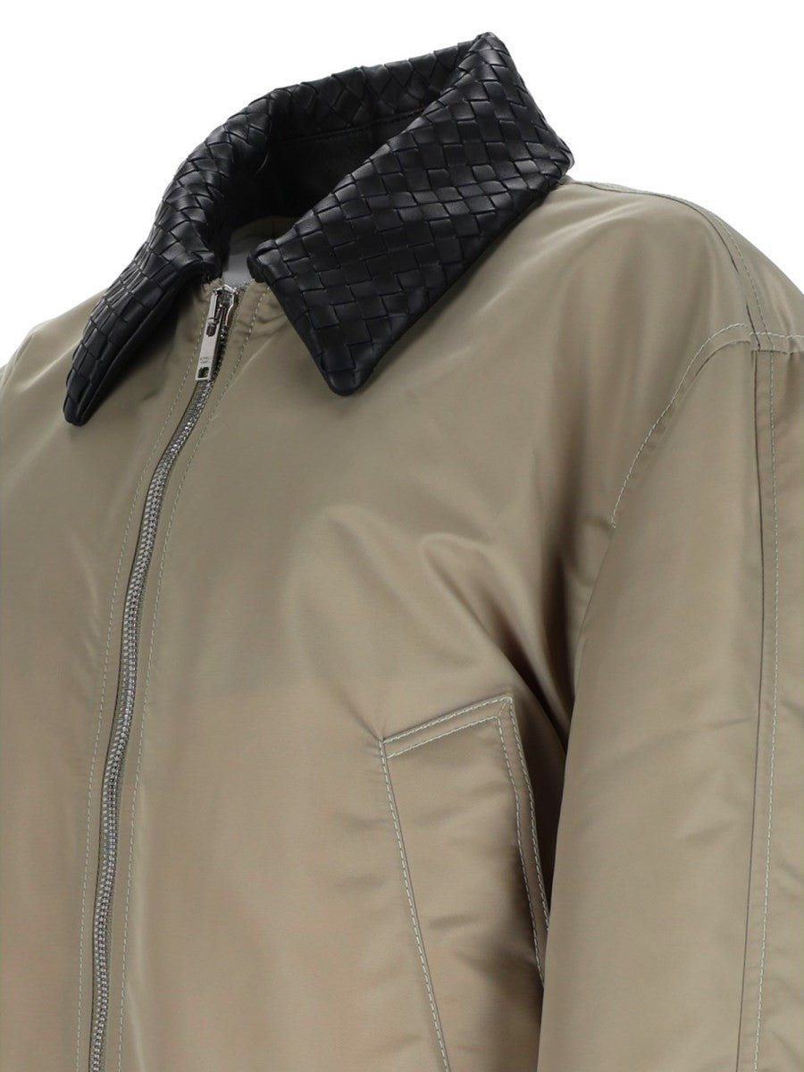 Giacca In Satin Con Colletto Intrecciato