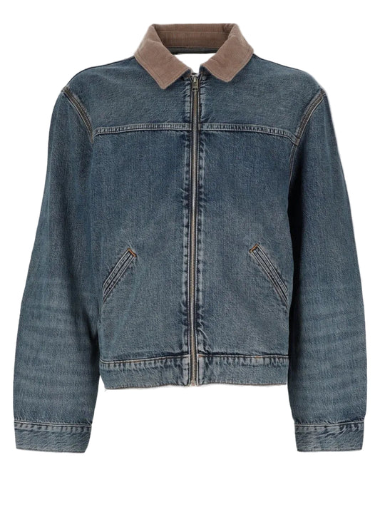 Giacca "Trucker" in Denim con Zip