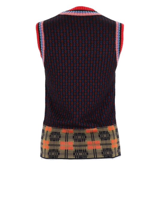 Gilet con Motivo Geometrico