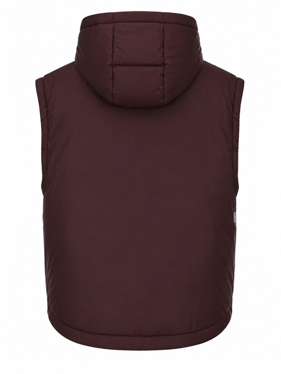 GILET IMBOTTITO CON CAPPUCCIO
