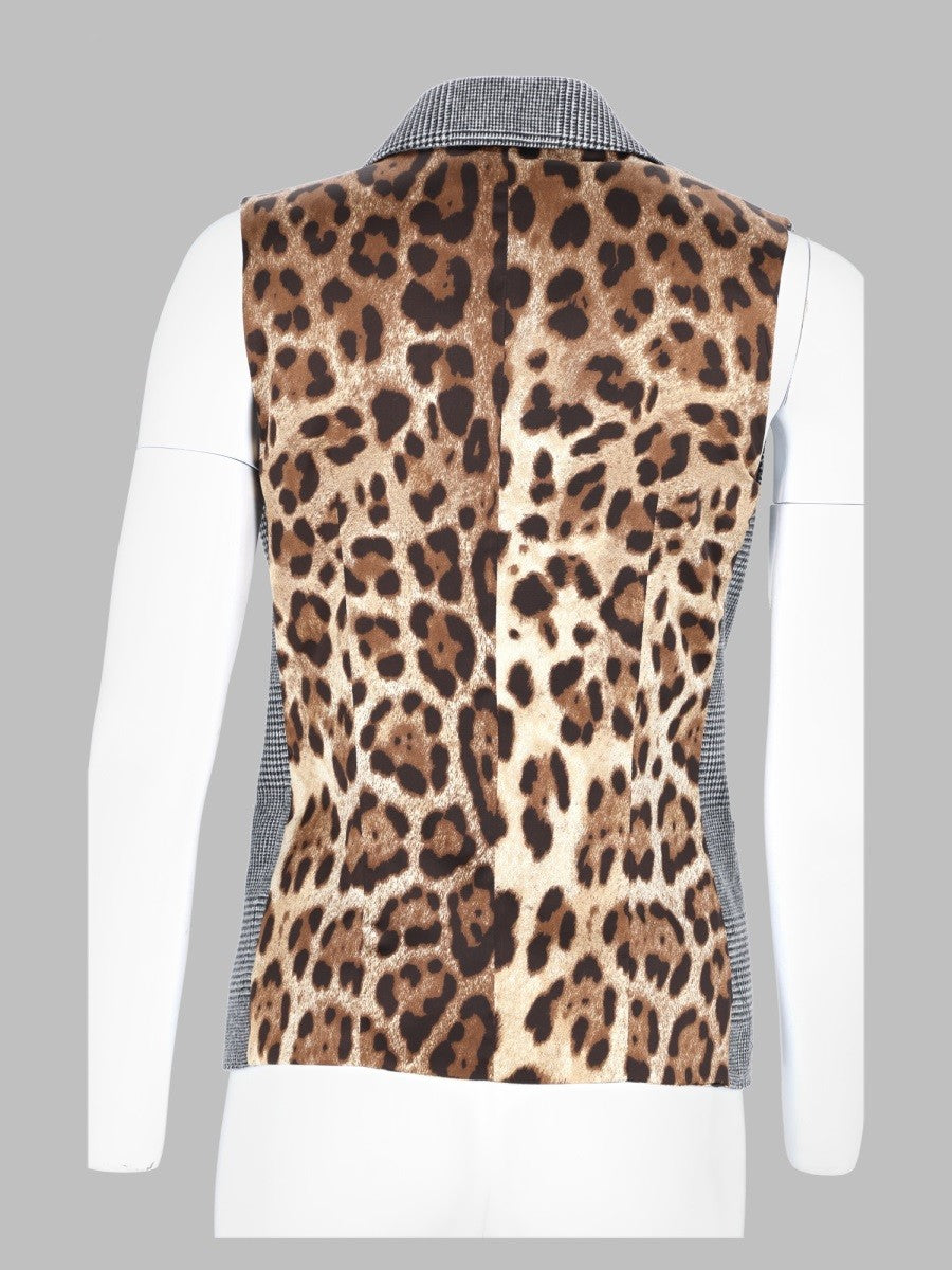 Gilet In Flanella Principe Di Galles