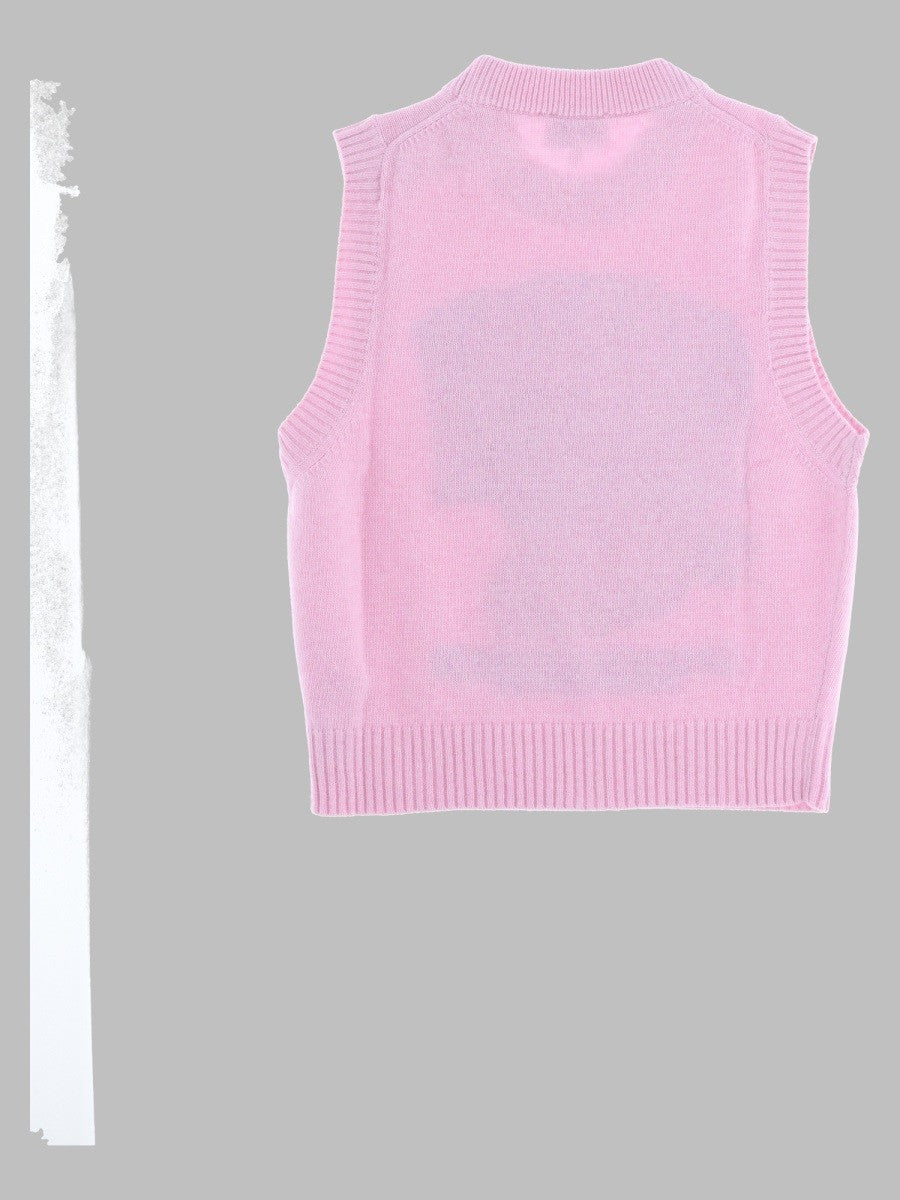 Gilet in Maglia con Logo