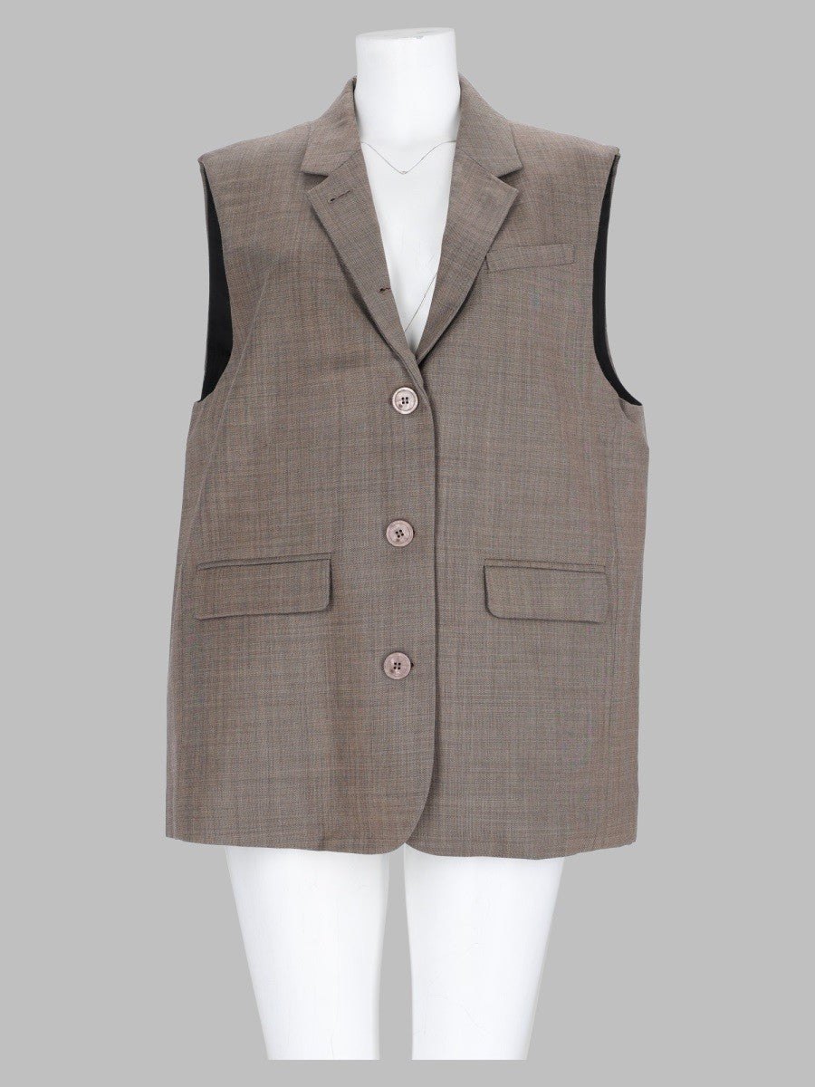 Gilet in Misto Lana Mélange