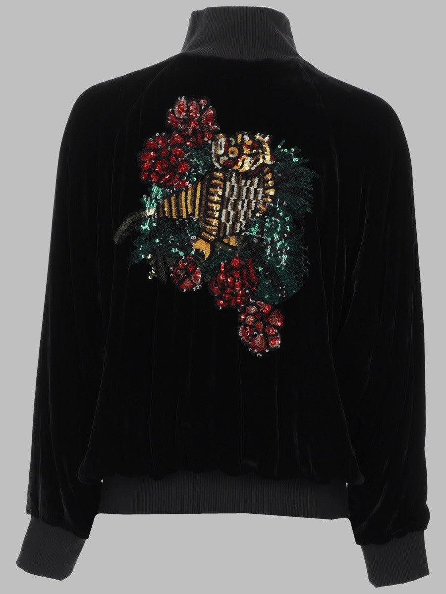 FELPA CON DETTAGLI IN PAILLETTES