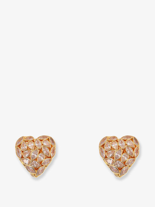 Gold brass earrings