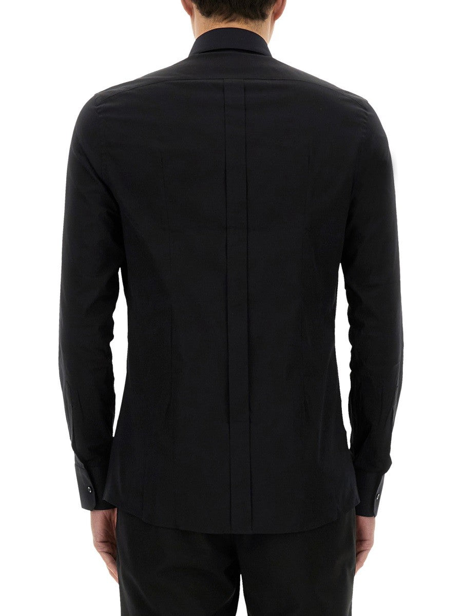 GOLD POPLIN STRETCH SHIRT