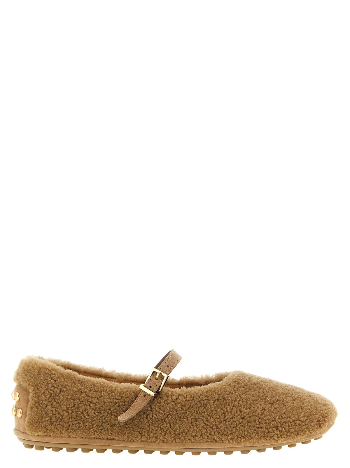 'Gommine' sheepskin ballet flats