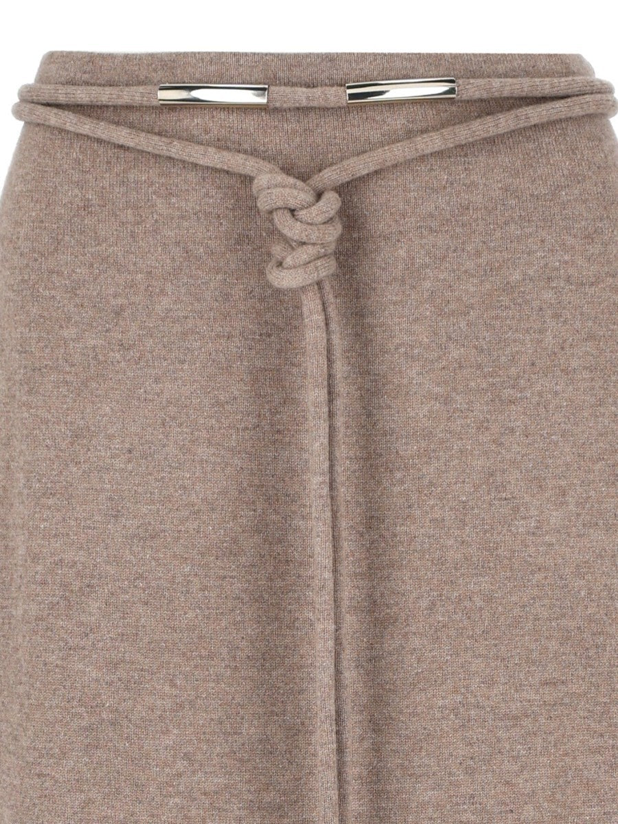 Gonna Lunga "Oggi" In Filato Di Cashmere