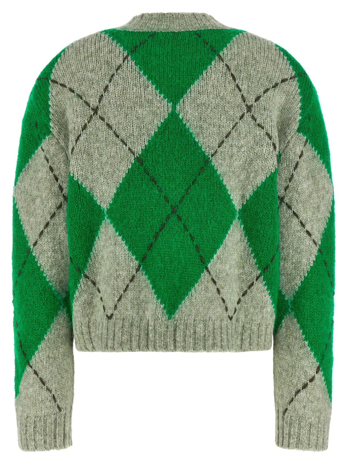 Green 'Big Argyle' sweater