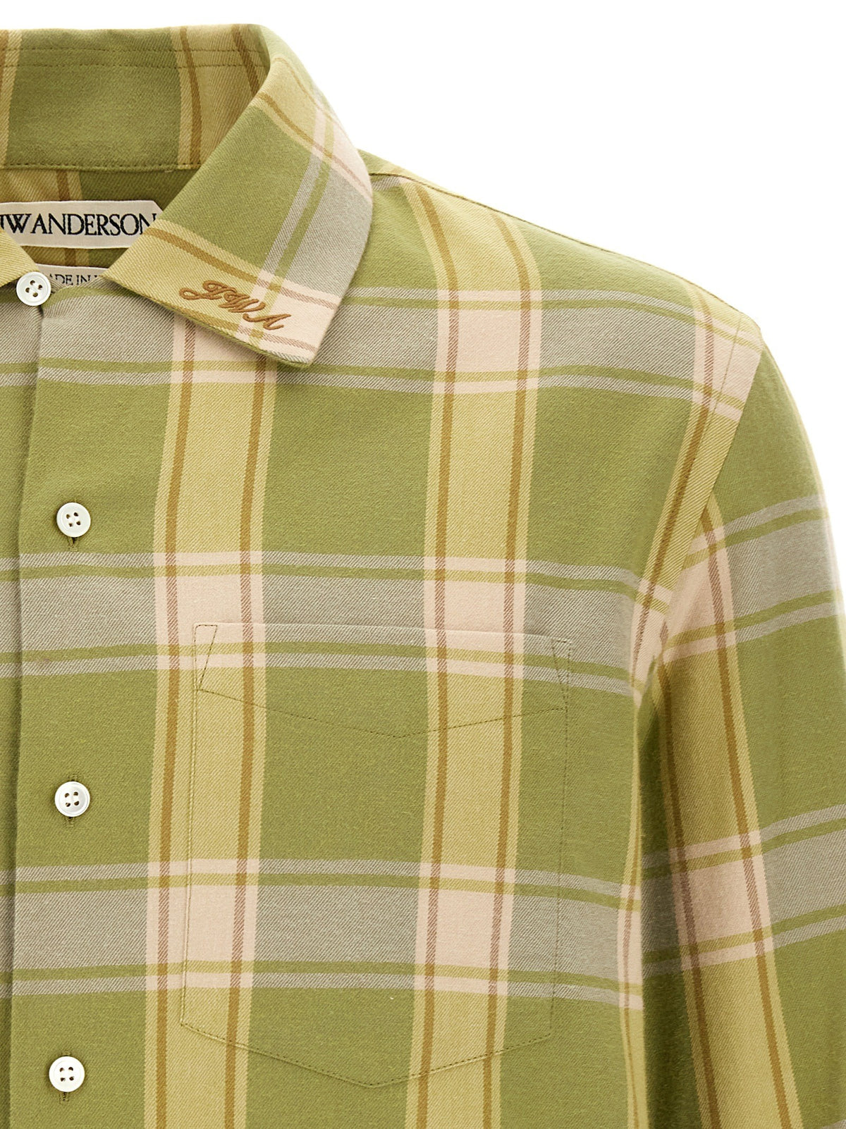 Green check shirt