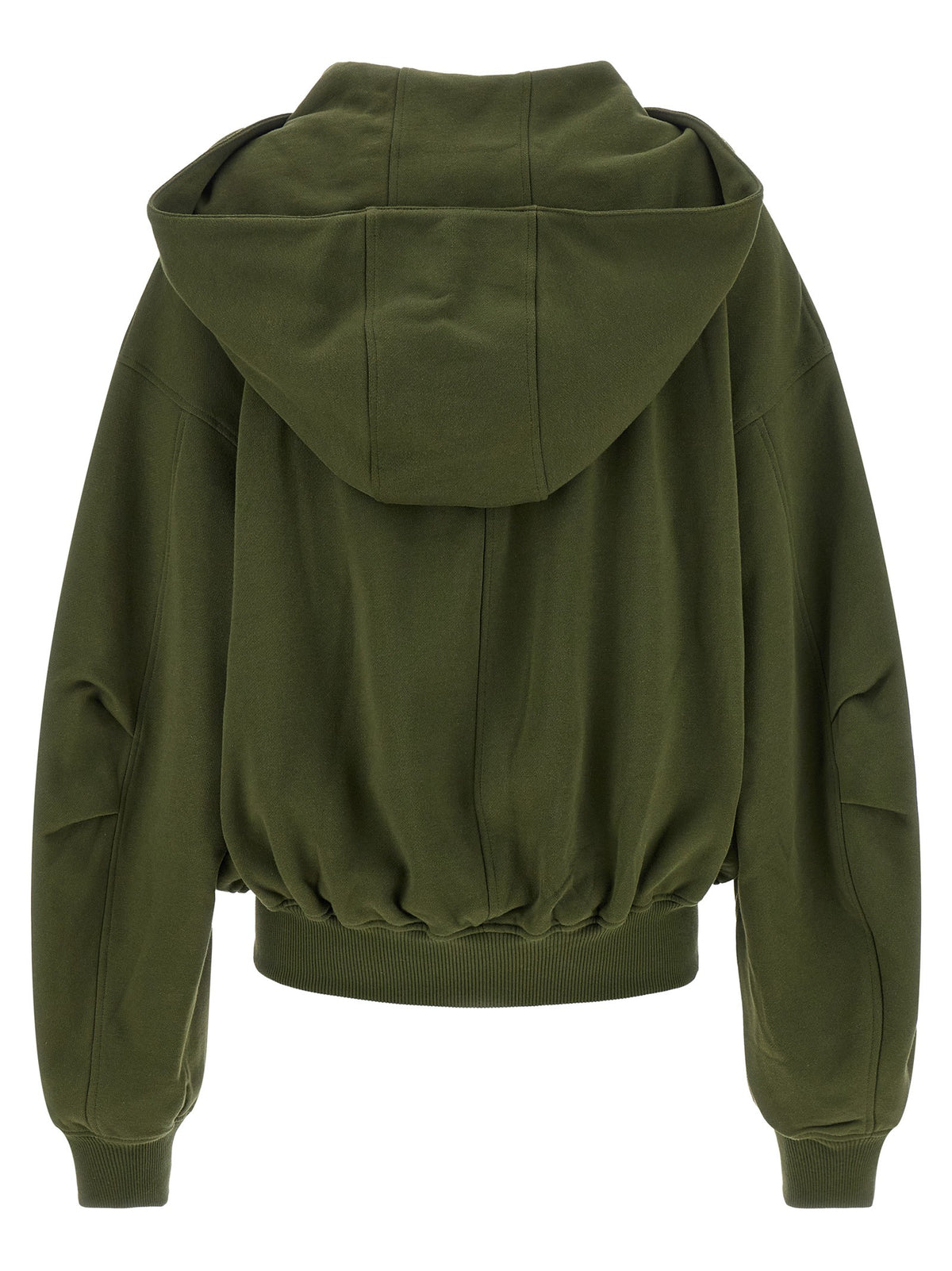 Green fleece hoodie
